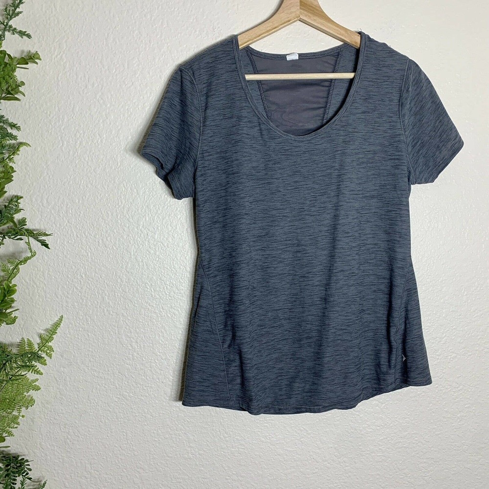 🌳 Old Navy Active Short Sleeve Shirt Gray Gym M